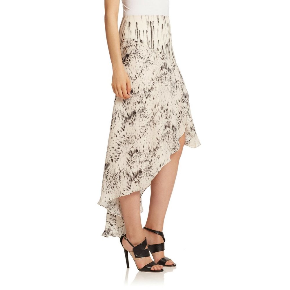 Haute Hippie Feather Dagger Ruffle Layer Skirt
